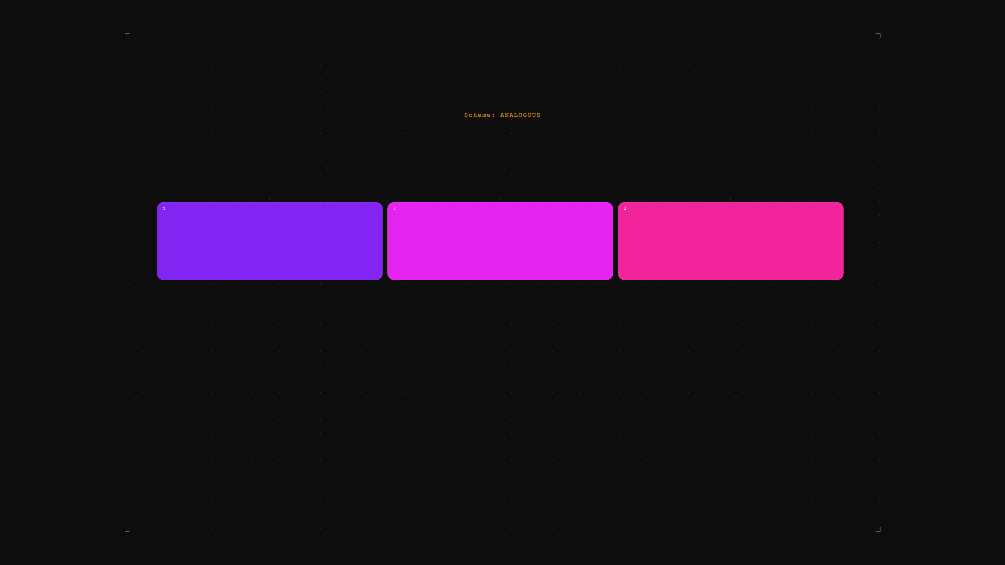 The Albers analogous colour-harmony study generated from the selected sidebar colour